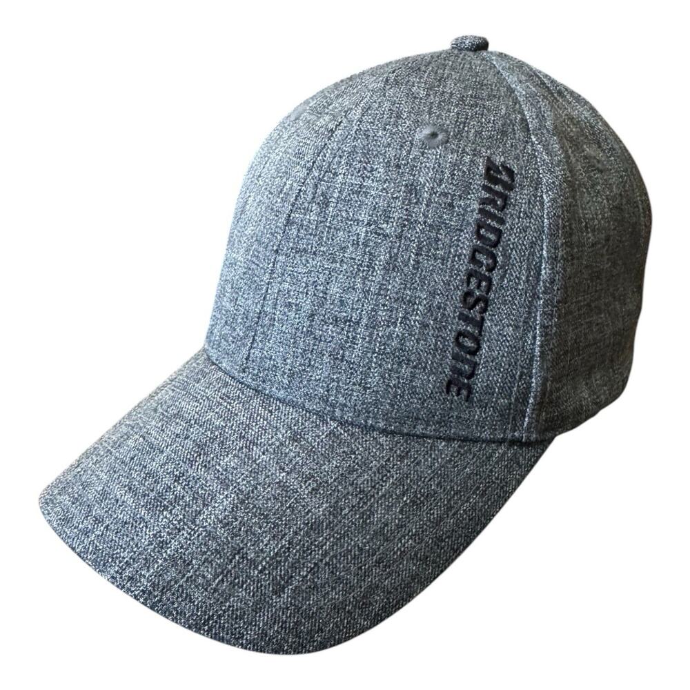 Bridgestone Tire Company Gray Heathered Strapback Cap Embroidered Hat One‎ Size